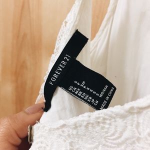 Forever 21 Pants - WHITE LACE ROMPER Forever 21 Pants - WHITE LACE ROMPER